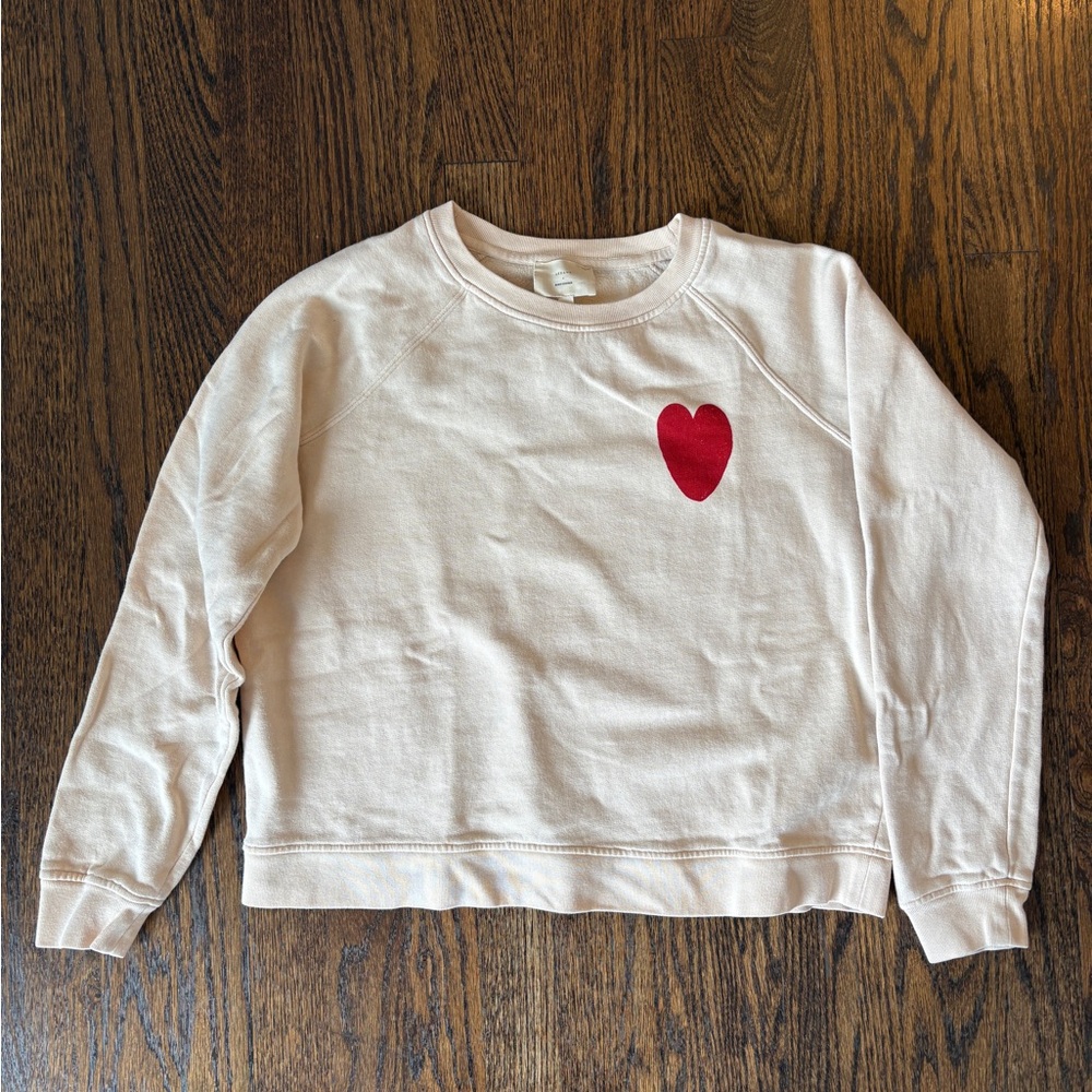 Sézane by Bobo Choses Sweatshirt with Red Heart